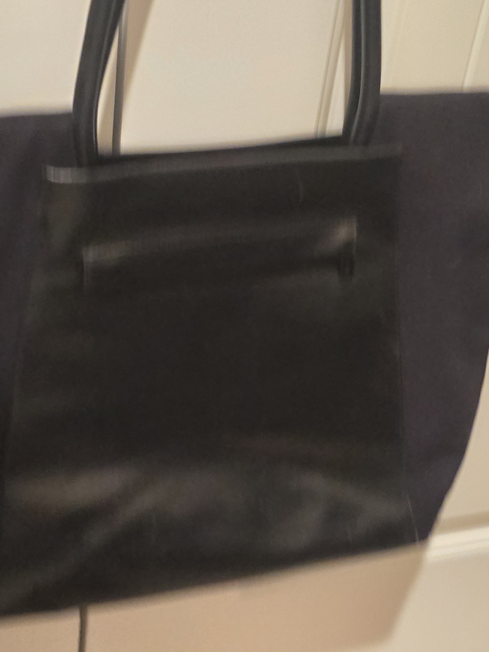 TUMI Black Leather & Nylon Large Tote Shoulder Bag Work Travel Laptop Bag - Picture 13 of 13